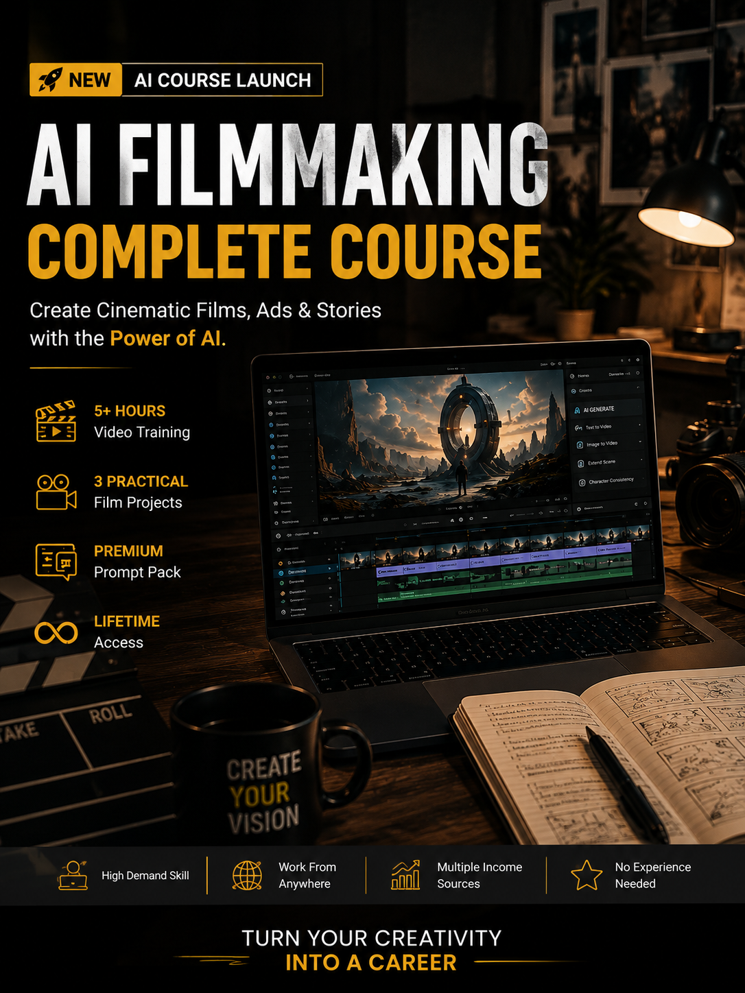 AI Filmmaking Mastery – Complete AI Filmmaking Course